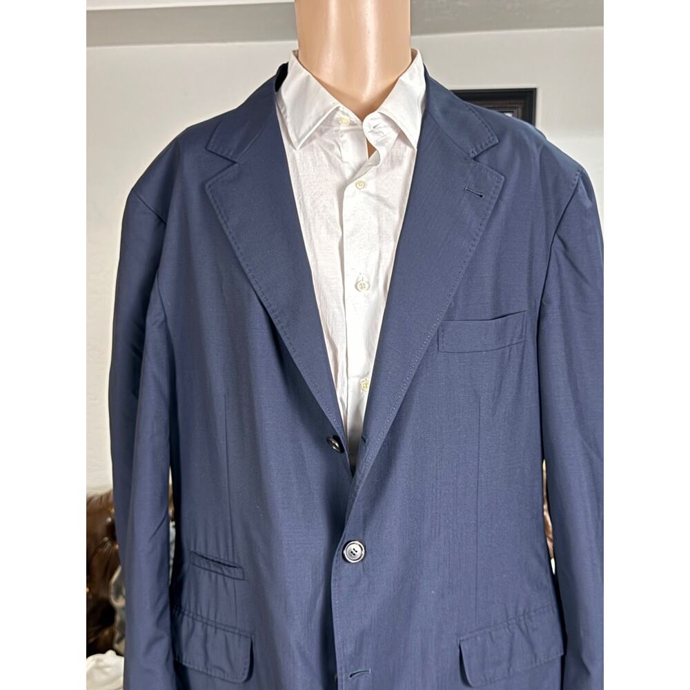 Brunello Cucinelli Navy Blue Unstructured Blazer Sport Jacket 58 48R US Men's
